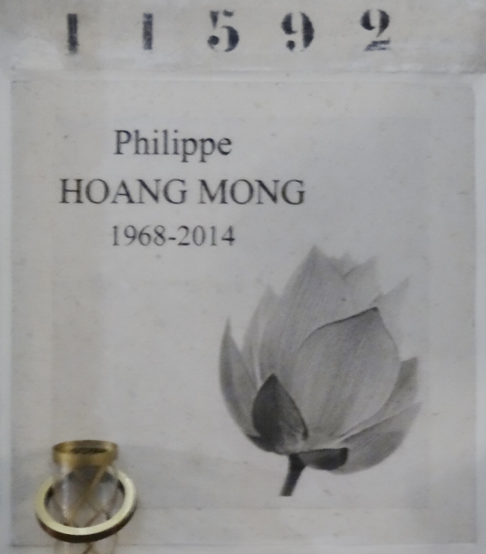 Lápide de HOANG MONG Philippe