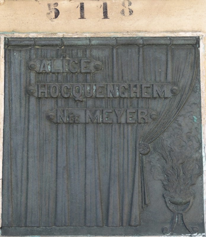 Stèle de HOCQUENGHEM Alice, née MEYER (x-x)
