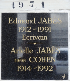 Grabstein von JABES Edmond