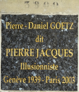 מַצֵּבה פון JACQUES Pierre Daniel GOETZ, dit Pierre