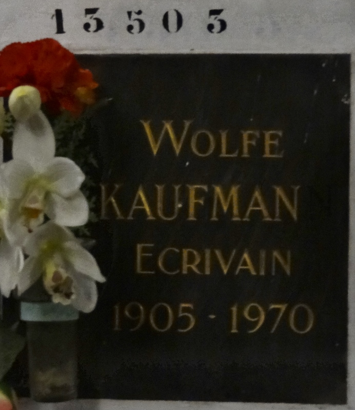 Stèle de KAUFMAN Wolfe