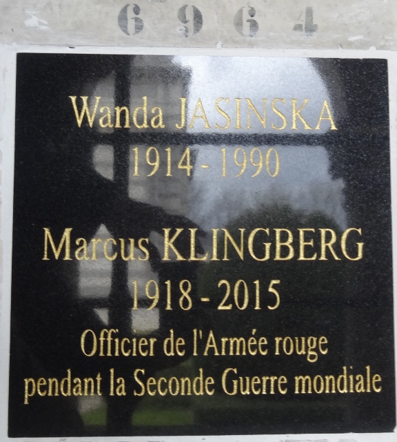 Lápide de KLINGBERG Marcus