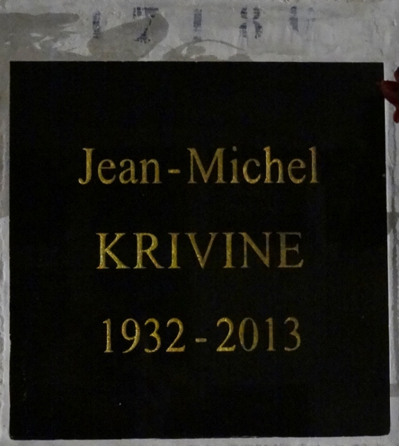 شاهدة قبر KRIVINE Jean-Michel