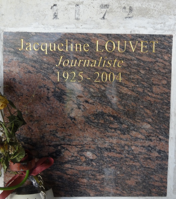 Надгробие LOUVET Jacqueline