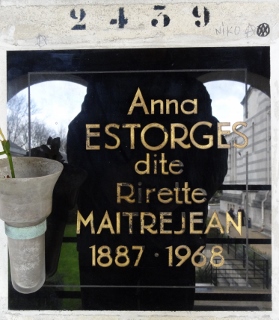 מַצֵּבה פון MAITREJEAN Anna ESTORGES, dite Rirette