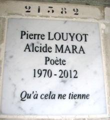 Stèle de MARA Pierre LOUYOT, dit Alcide
