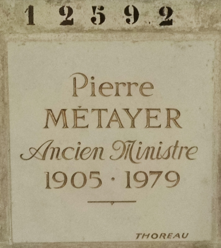 Stèle de METAYER Pierre