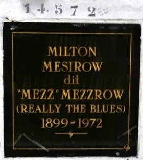 Stèle de MEZZROW Milton MESIROW, dit Mezz