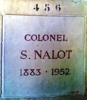 Stèle de NALOT Samuel