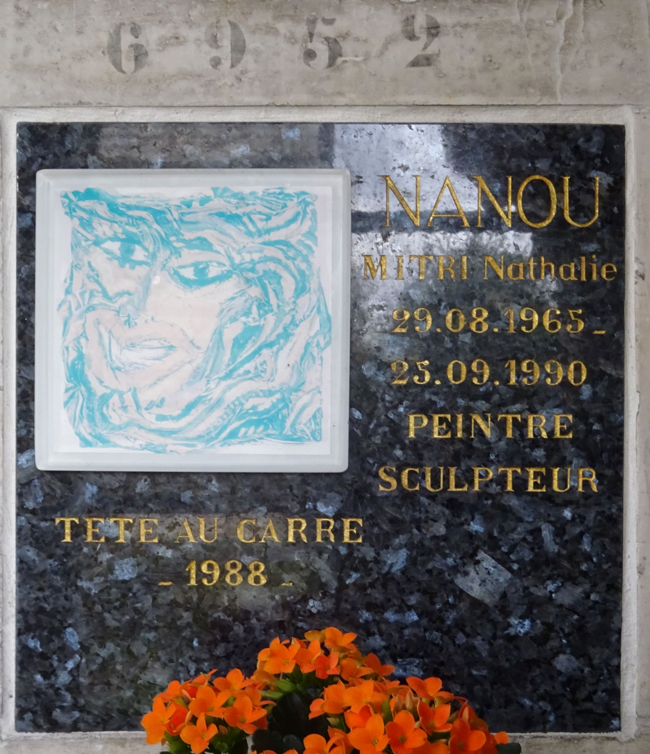 Lápide de NANOU Nathalie MITRI, dite