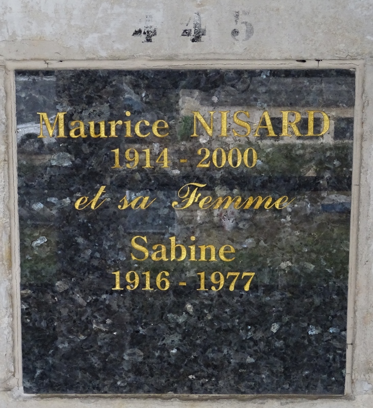 Stèle de NISARD Maurice