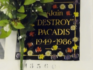 Stèle de PACADIS Alain