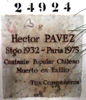 Tombstone of PAVEZ Hector