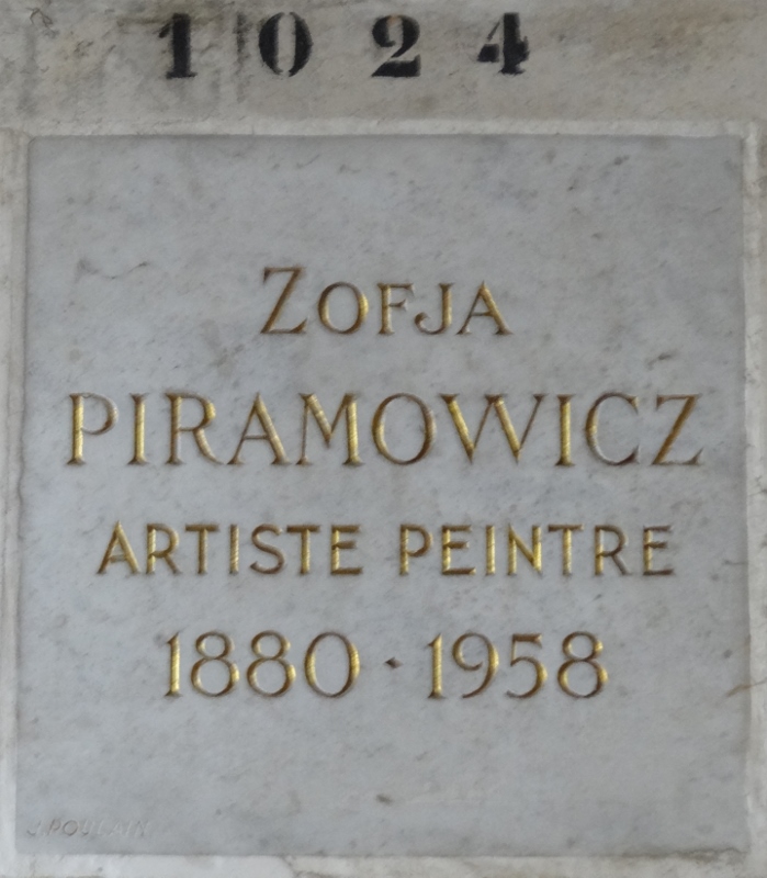 Stèle de PIRAMOWICZ Zofja