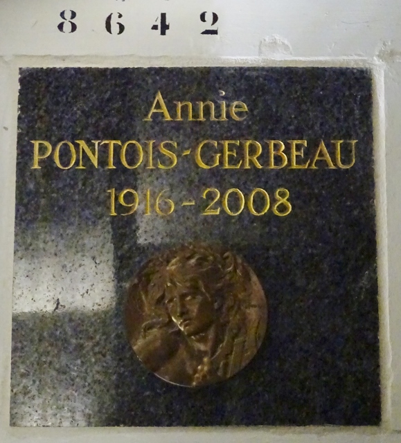 Lápide de PONTOIS-GERBEAU Annie