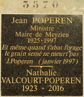Grabstein von POPEREN Jean