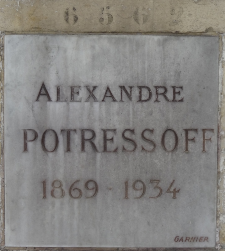 Stèle de POTRESSOFF Alexandre