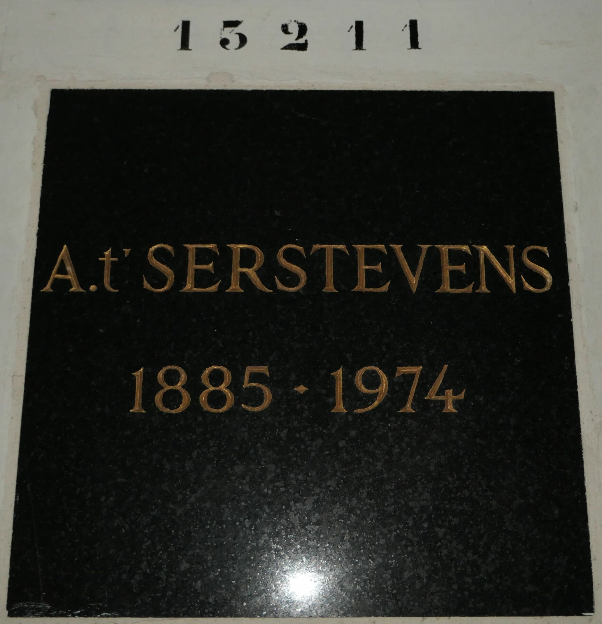 Grabstein von TER SERSTEVENS Albert