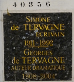شاهدة قبر TERVAGNE Simone DUPONT, née MAITRE, dite de