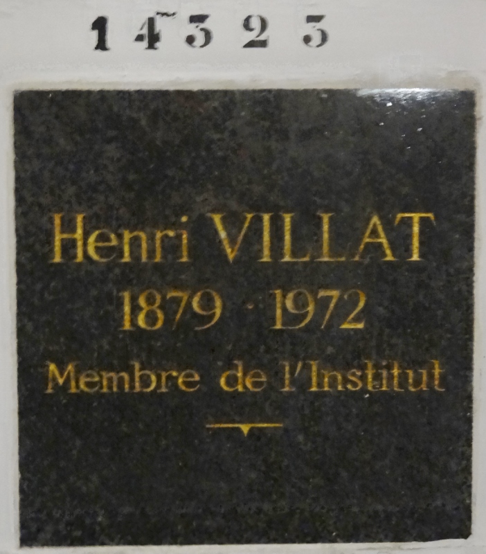 Stèle de VILLAT Henri