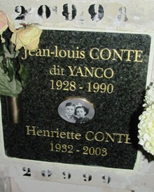 מַצֵּבה פון YANCO Jean-Louis CONTE, dit
