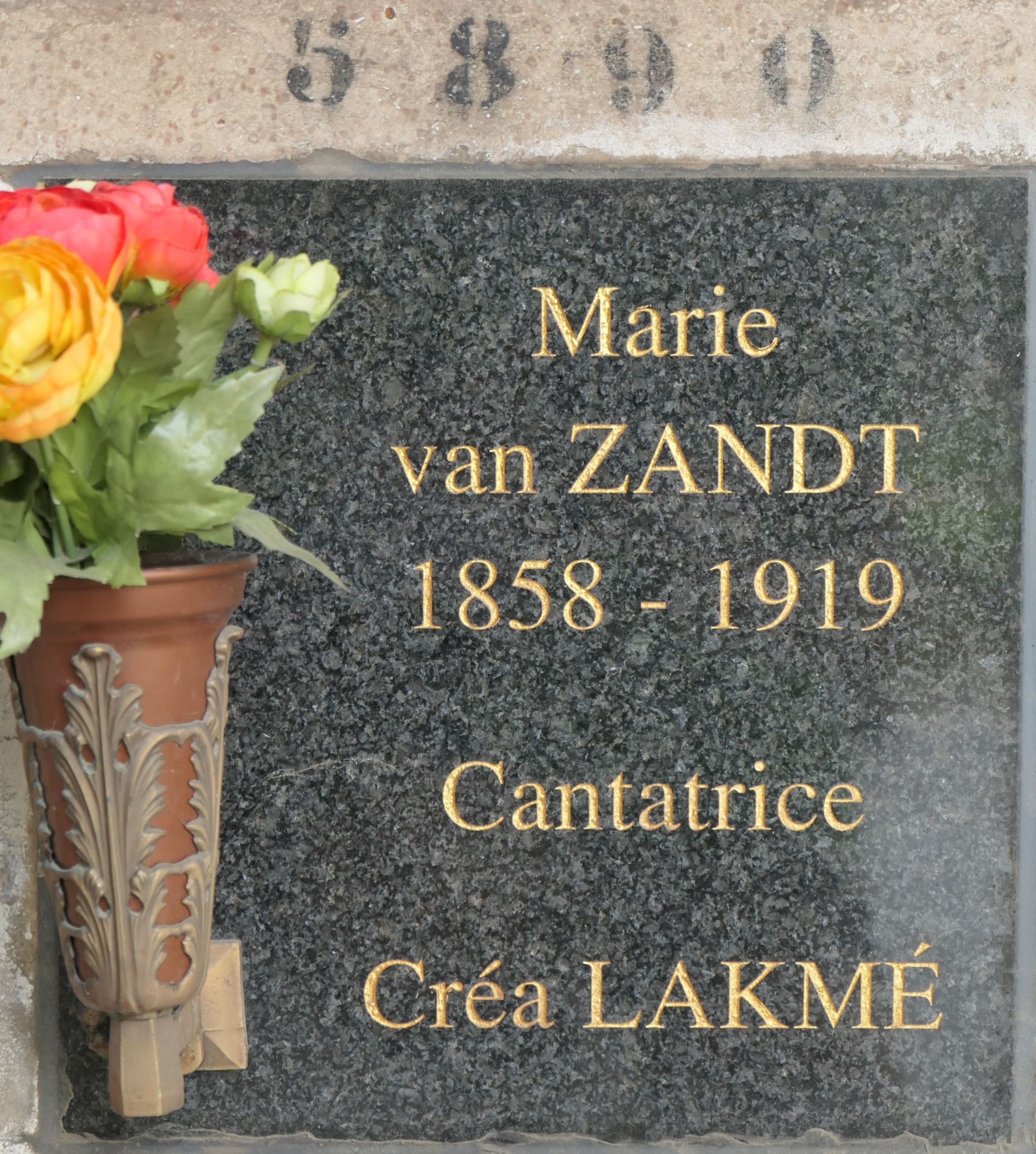 Stèle de ZANDT Marie van