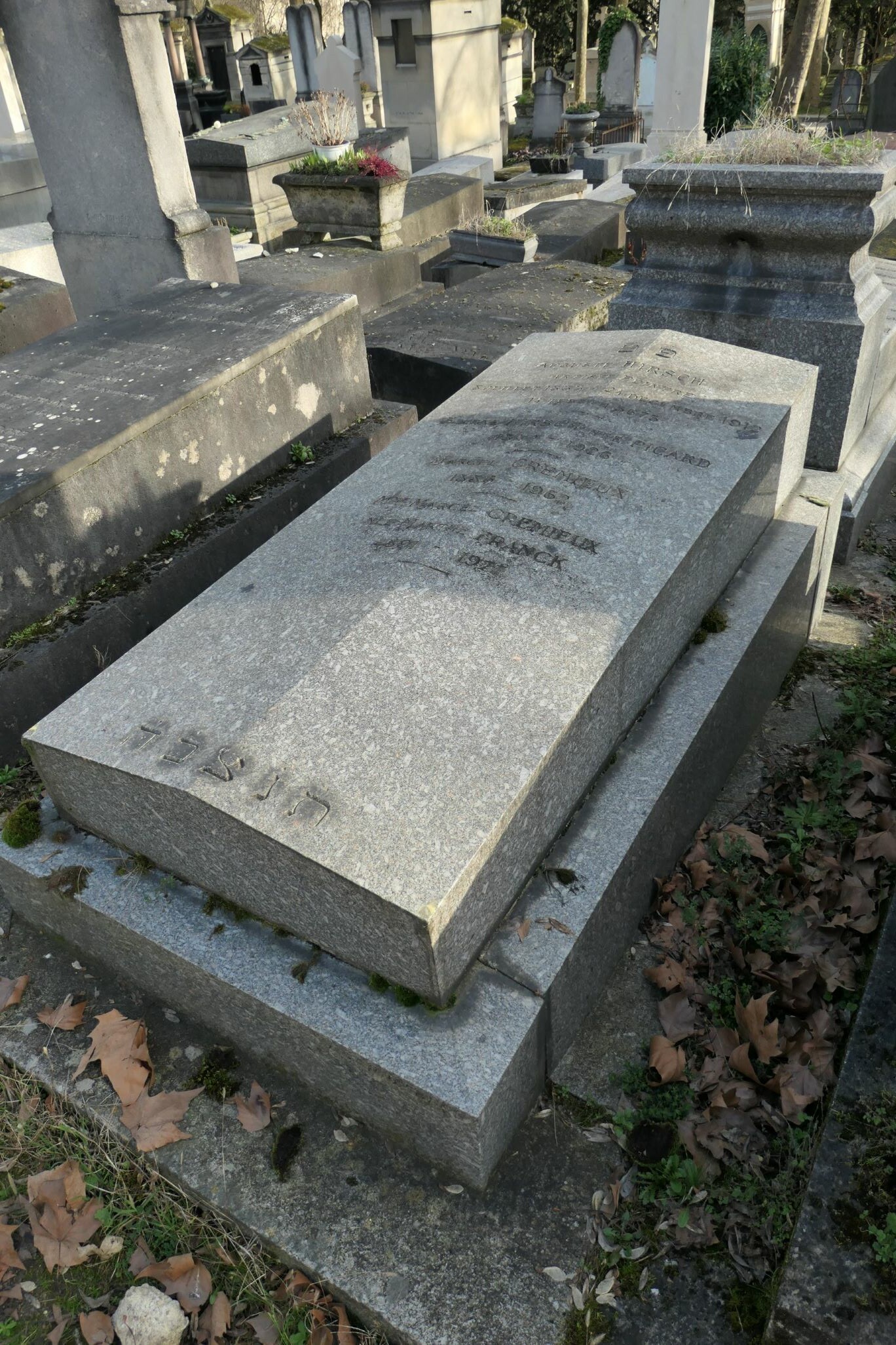 Stèle de HIRSCH Auguste