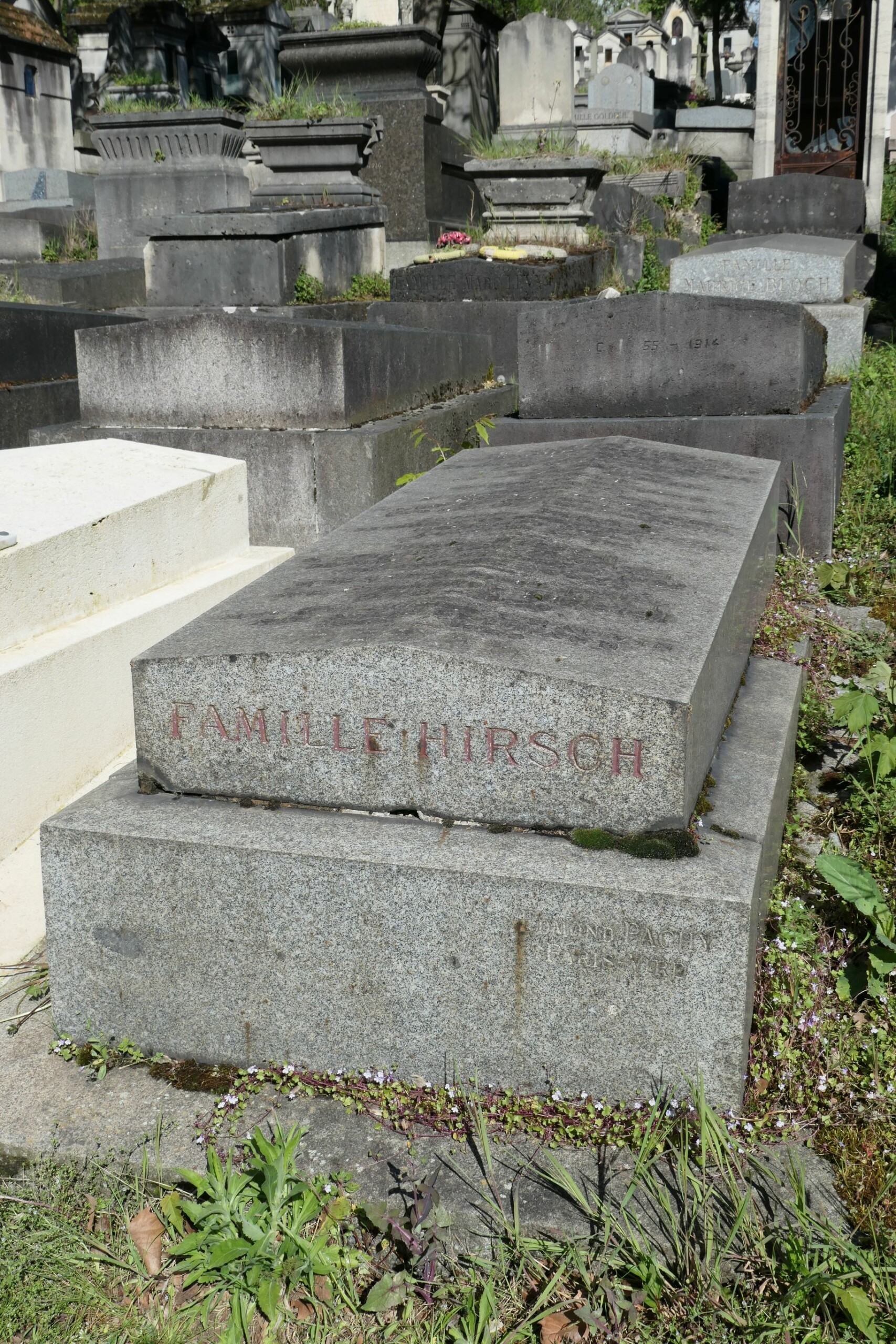 Stèle de HIRSCH Joseph Adolphe