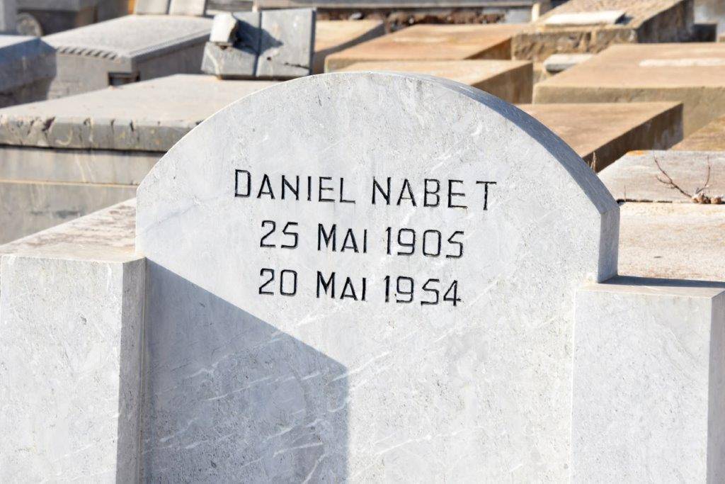 Grabstein von NABET Daniel