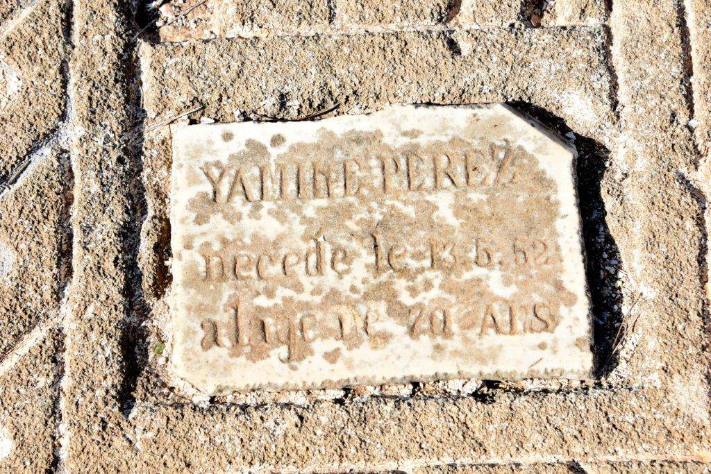 Stèle de PEREZ Yamine
