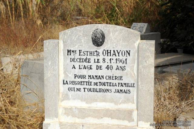 Lápide de OHAYON Esther