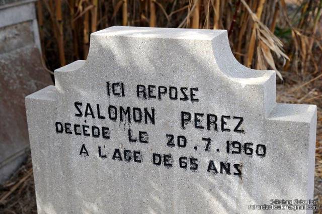 Stèle de PEREZ Salomon