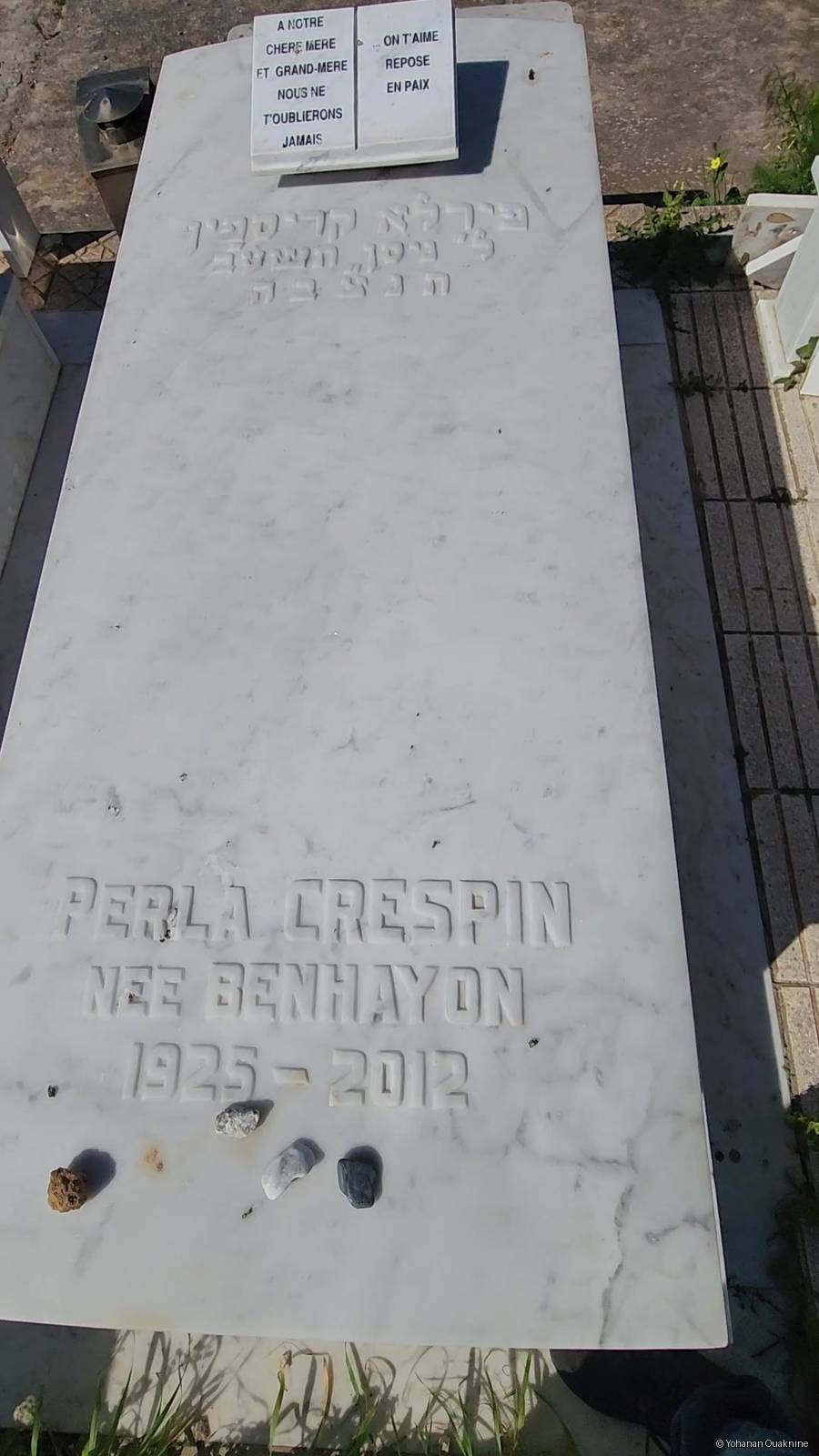 Stèle de CRESPIN Perla