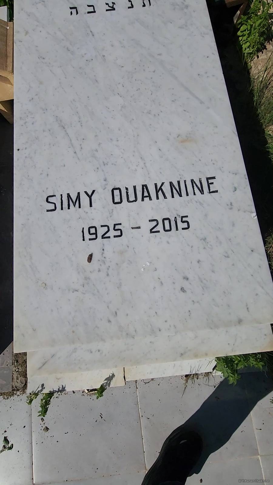 Grabstein von ouaknine simy