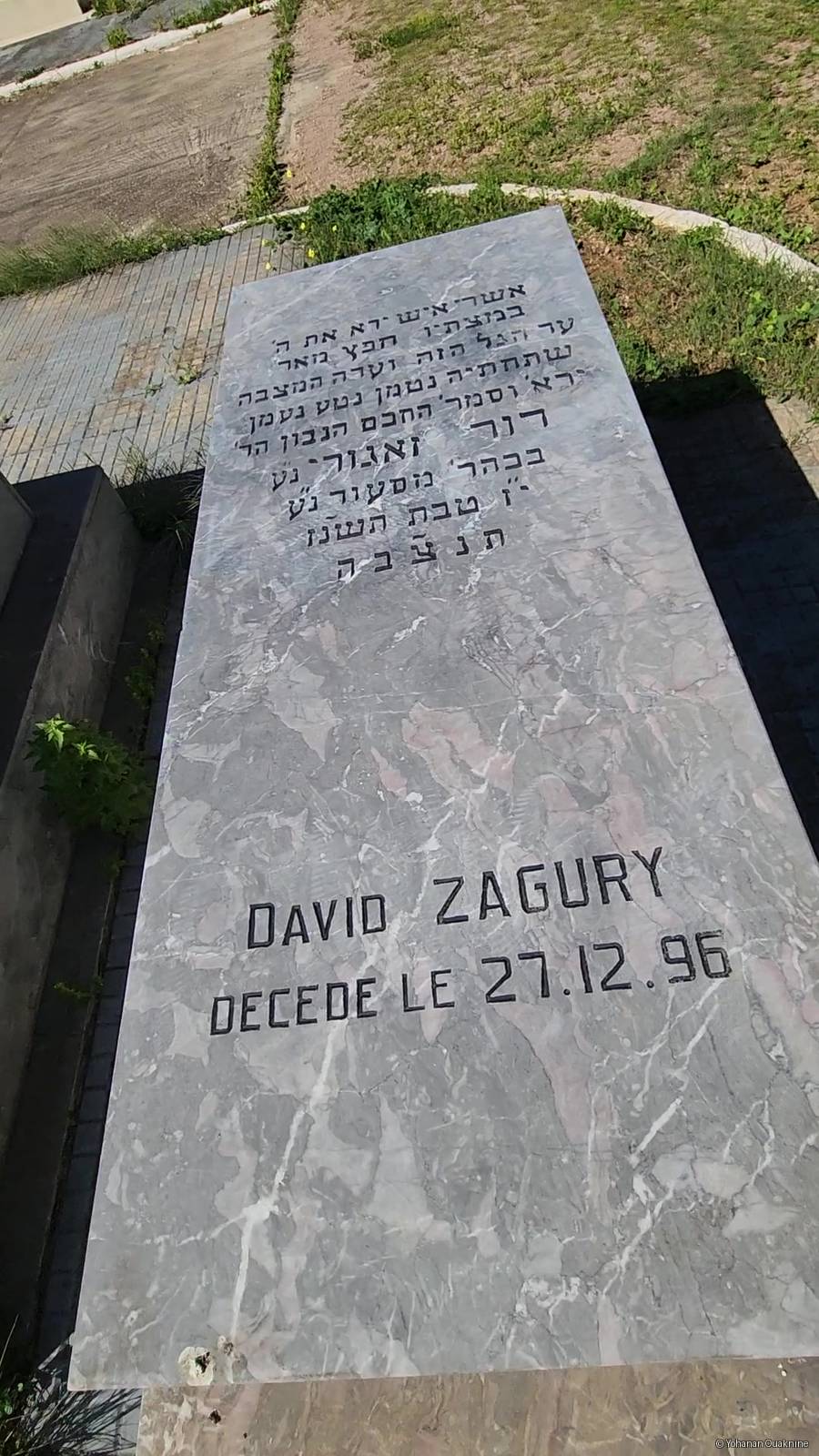 Grabstein von ZAGURY David