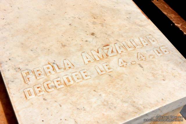 شاهدة قبر AMZALLAG PERLA