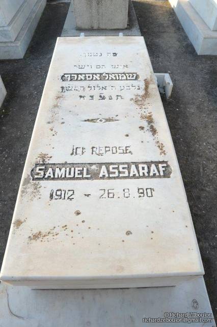 Stèle de ASSARAF Samuel