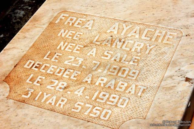 Lápide de AYACHE Frea