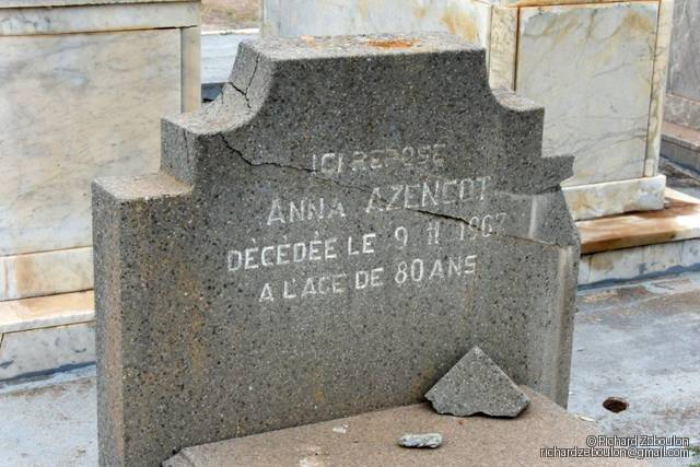 Stèle de AZENCOT ANNA