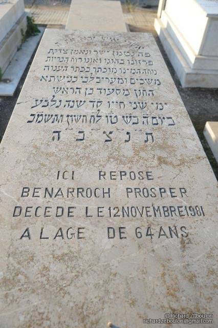 מַצֵּבה פון Benarroch Prosper