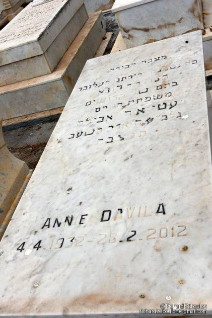 מַצֵּבה פון Davila Annie