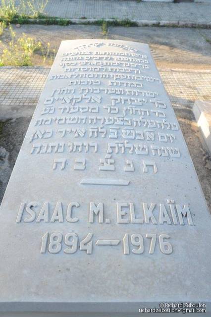 Elkaïm Isaac fejfája