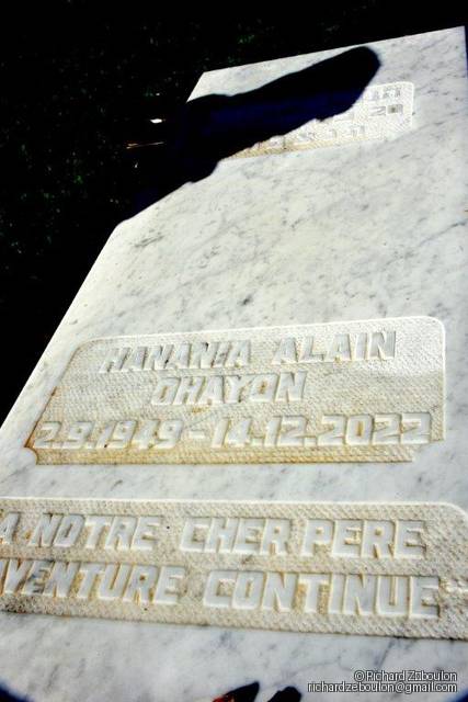 شاهدة قبر Ohayon Hanania Alain