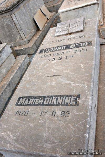 מַצֵּבה פון Oiknine Marie