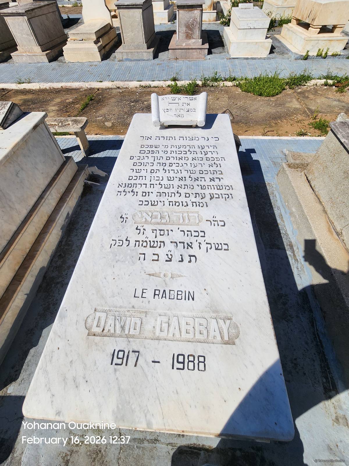 מַצֵּבה פון GABBAY David