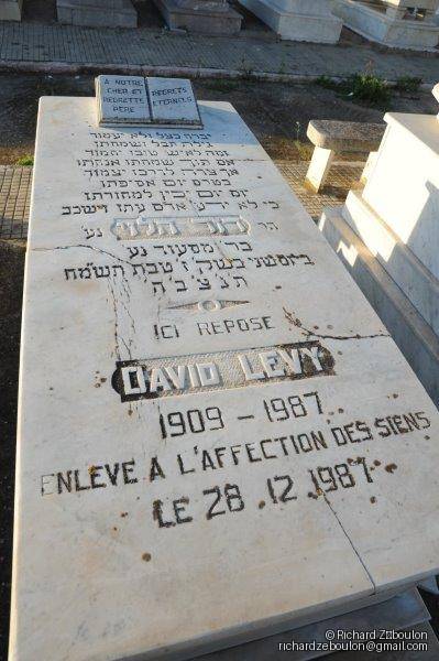 מַצֵּבה פון LEVY DAVID