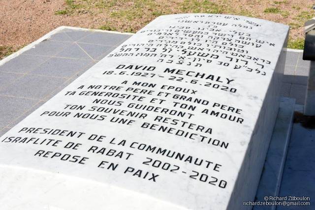 Stèle de MECHALY DAVID