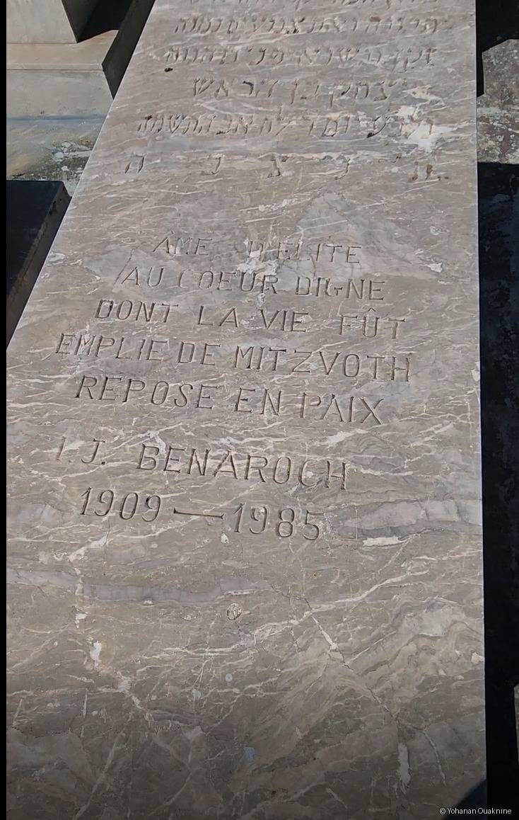 Stèle de BENAROCH I. J.