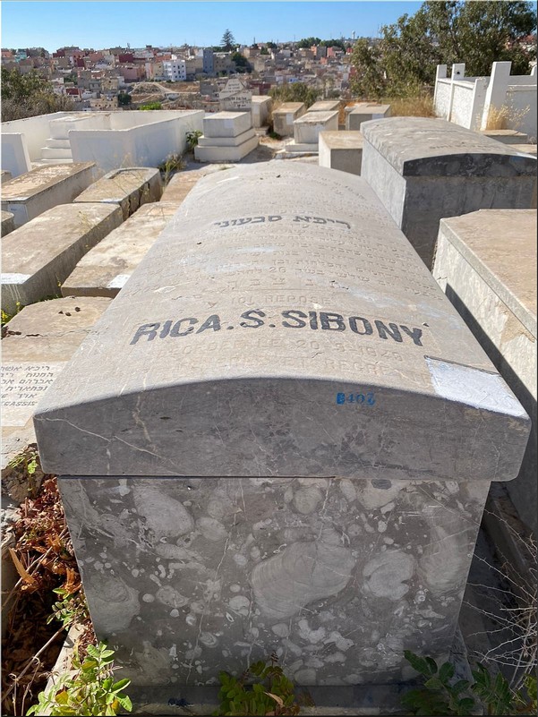 Grafsteen van Sibony Rica S.