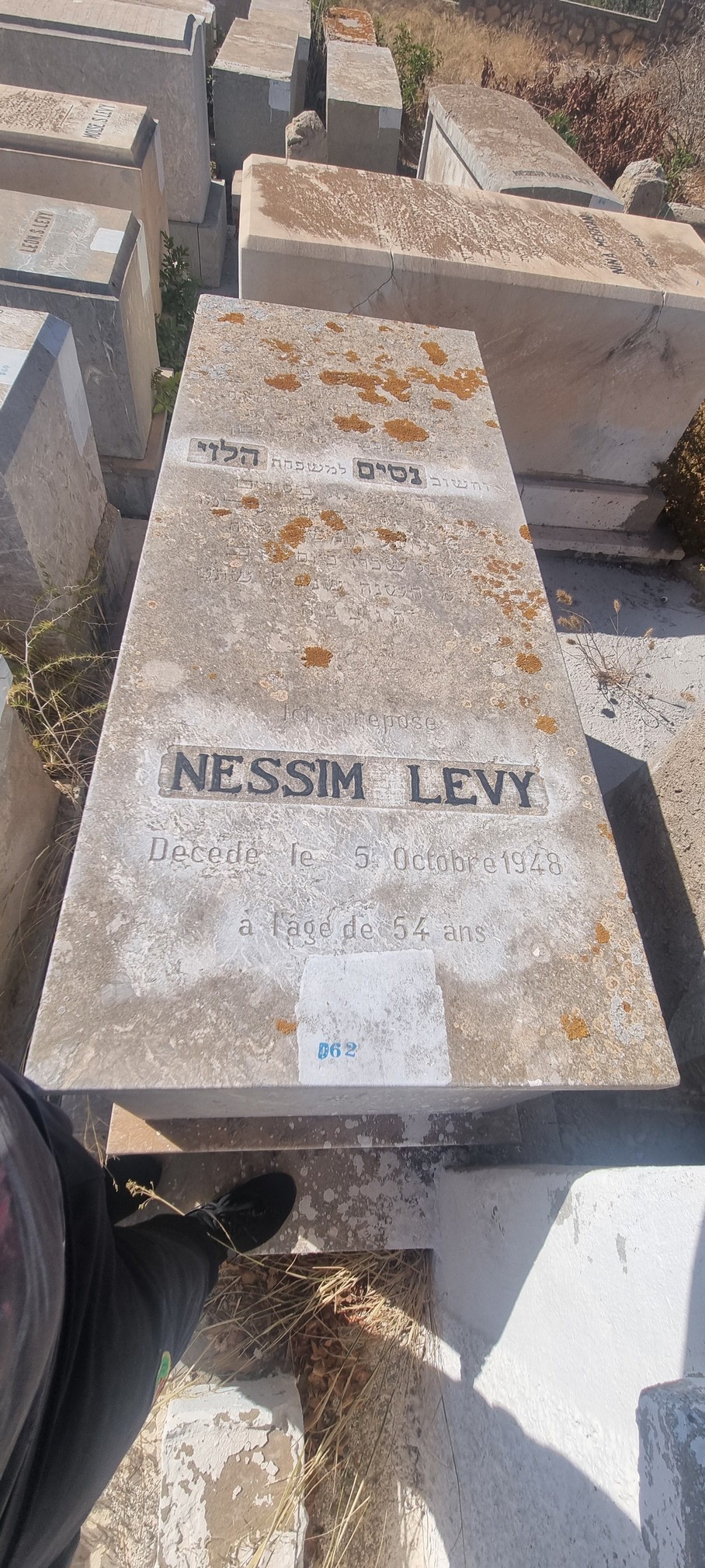 Tombstone of Lévy Nessim